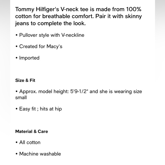 Navy V-neck T-shirt - Picture 7 of 7